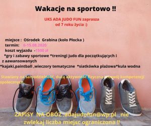 Wakacje z ADA JUDO FUN ⛱️?☀️???️?‍♂️?‍♀️⛹️‍♀️⛹️‍♂️?‍♂️?‍♂️